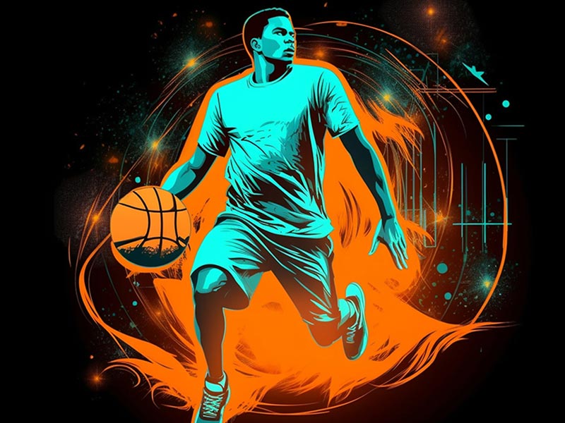 狄龙赛前和公牛吉祥物互送注目礼，有点名场面的意思了